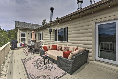 Upscale Mountain-View Manor with Deluxe Deck! image 37